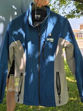 Women's Blue & Gray Heated Softshell Jacket By Gobi